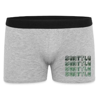 Motif de blocs de Seattle - Boxer Homme - gris chiné - Devant