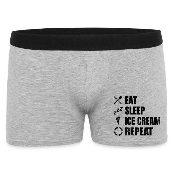 Amateurs de crème glacée - Boxer Homme - gris chiné - Devant