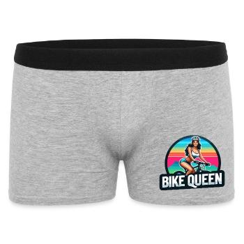 Bike Queen Sunset Cycling Design - Boxer Homme - gris chiné - Devant