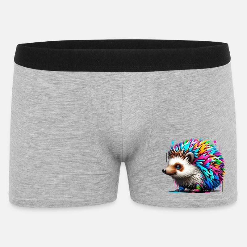 Hedgehog - Men's Boxer Shorts - heather grey