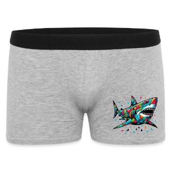 Requin - Boxer Homme - gris chiné - Devant