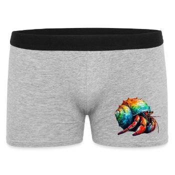 Hermit crab - Men's Boxer Shorts - heather grey - Front