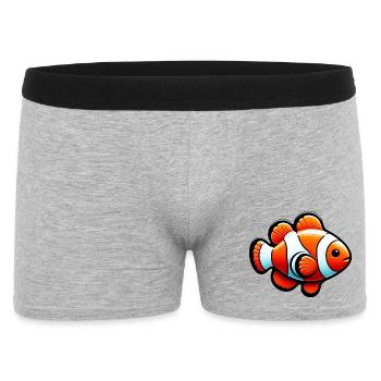 Poisson-clown - Boxer Homme - gris chiné - Devant