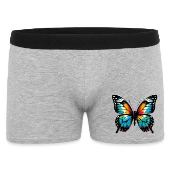 Schmetterling - Männer Boxer Shorts - Grau meliert - Vorne