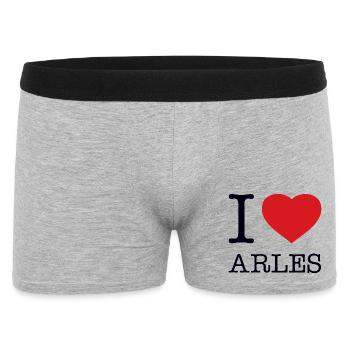 J’ADORE ARLES - Boxer Homme - gris chiné - Devant