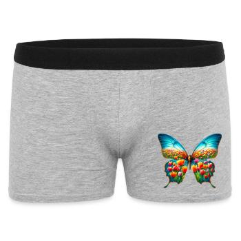 Papillon Tulipe Tulipes - Boxer Homme - gris chiné - Devant