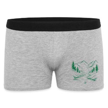Montagnes - Boxer Homme - gris chiné - Devant