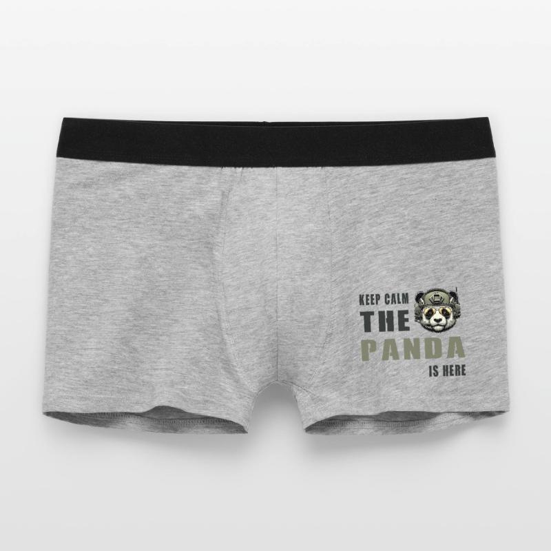 Tactical Panda – Keep Calm Men's Boxer Shorts