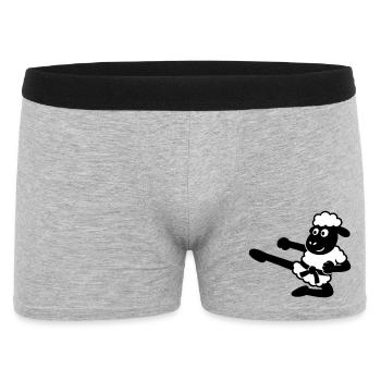 Karaté Mouton - Boxer Homme - gris chiné - Devant
