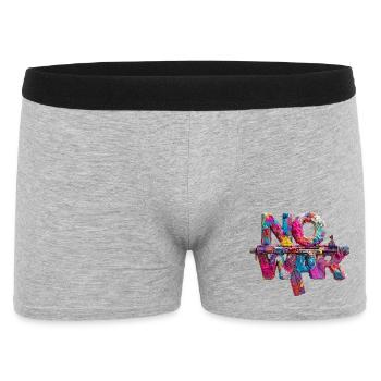 No War Colorful Gun Art - Men's Boxer Shorts - heather grey - Front