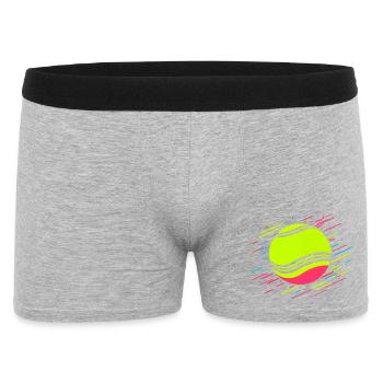 Tennis Ball Retrowave - Men's Boxer Shorts - heather grey - Front