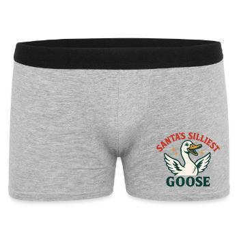 L’oie la plus stupide du Père Noël Noël drôle - Boxer Homme - gris chiné - Devant