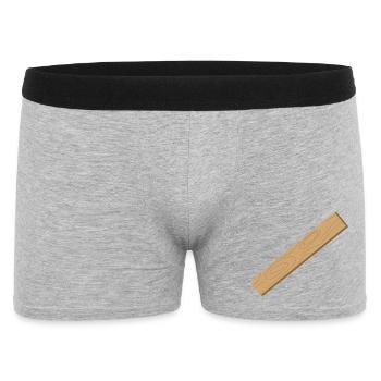 Grain rustique du bois sur planche de bois - Boxer Homme - gris chiné - Devant