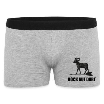 FANCY DARTS T-Shirt - Darts Player Gift Mr. - Men's Boxer Shorts - heather grey - Front