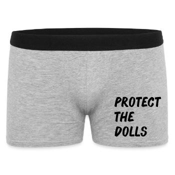 Protect_the_Dolls_-- - Men's Boxer Shorts - heather grey - Front