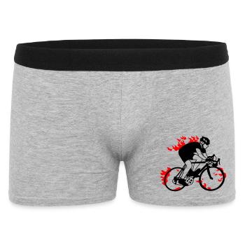 Road cyclists - Men's Boxer Shorts - heather grey - Front