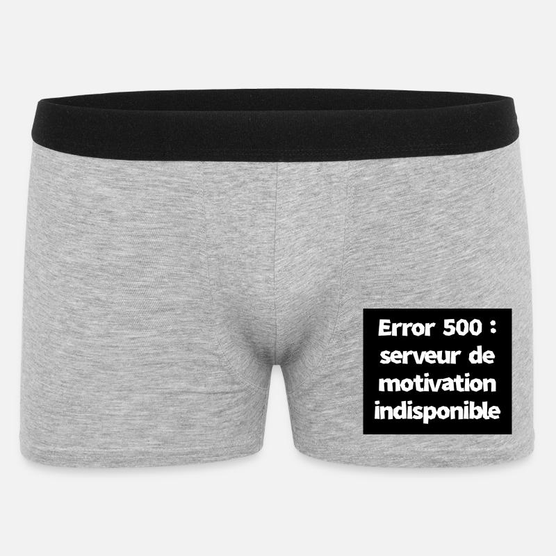 Error 500: Motivation Server Unavailable - Men's Boxer Shorts - heather grey