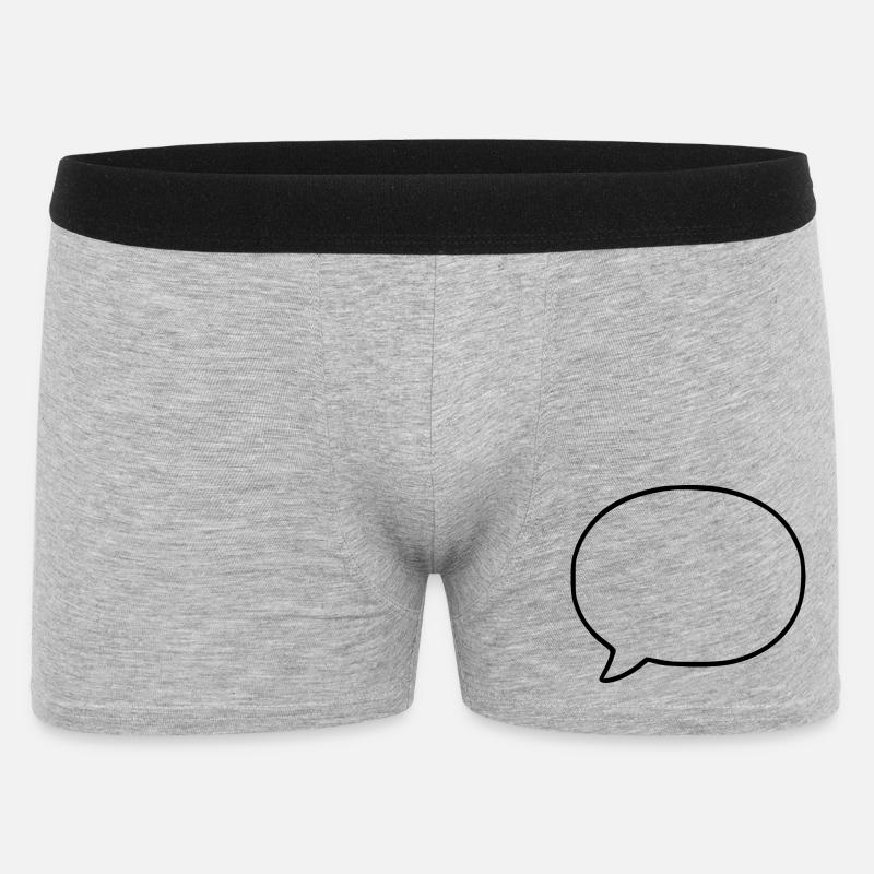 Personalize your own speech bubble comic - Men's Boxer Shorts - heather grey