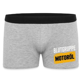 Blood Type Engine Oil Screwdriver Design - Men's Boxer Shorts - heather grey - Front