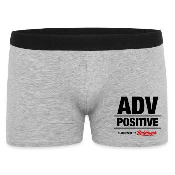 ADV Positive - Men's Boxer Shorts - heather grey - Front