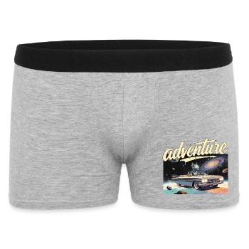Aventure en voiture rétro - Boxer Homme - gris chiné - Devant