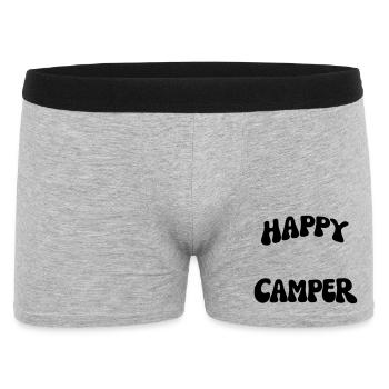 Campeur heureux - Boxer Homme - gris chiné - Devant