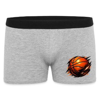 Basketball - Basketball Design - Men's Boxer Shorts - heather grey - Front