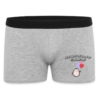 Birthday Crew - Men's Boxer Shorts - heather grey - Front