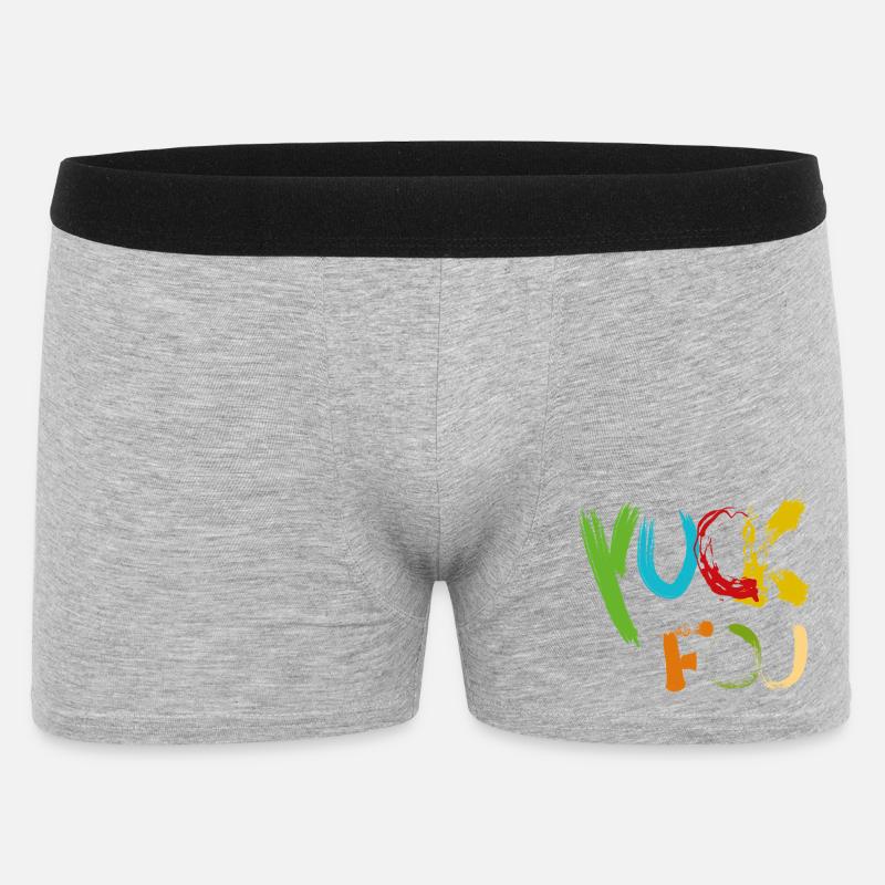 Yuck Fou Farbexplosion - Männer Boxer Shorts - Grau meliert