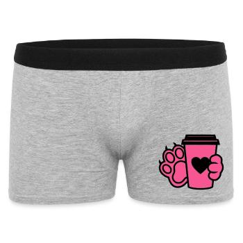 Maman de chien Paw Coffee Cup - Boxer Homme - gris chiné - Devant