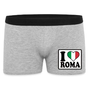 I love Roma, Rome - Men's Boxer Shorts - heather grey - Front