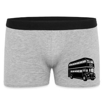 London bus - Men's Boxer Shorts - heather grey - Front