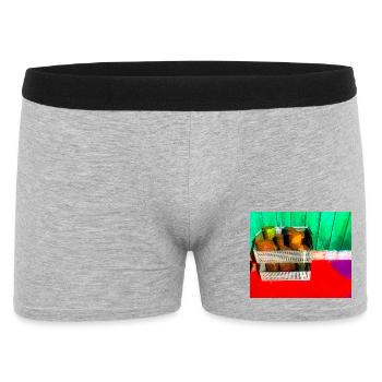 Colorful Paint Pots Street Art - Men's Boxer Shorts - heather grey - Front