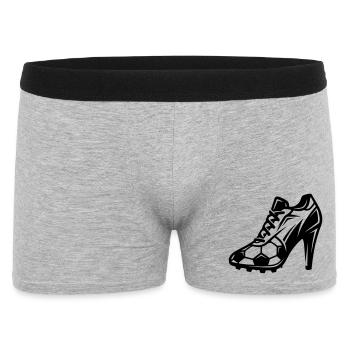 Women's Football Football Boots - Men's Boxer Shorts - heather grey - Front