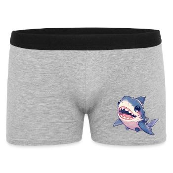 Great White Shark Great White Shark - Men's Boxer Shorts - heather grey - Front