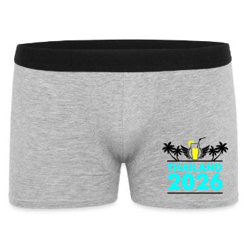 thailand_2026 - Männer Boxer Shorts - Grau meliert - Vorne