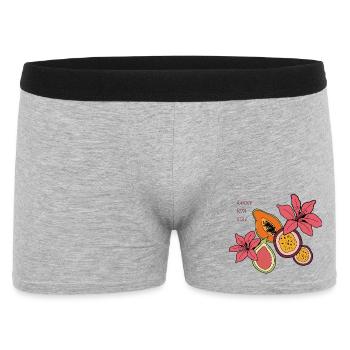 amore, vita, sole - Liebe, Leben, Sonne! - Männer Boxer Shorts - Grau meliert - Vorne