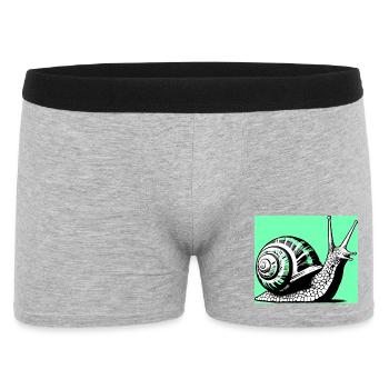 Escargot - Boxer Homme - gris chiné - Devant