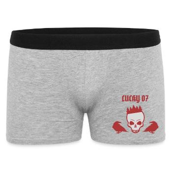 Lucky 07 Road Legend – Vintage Outlaw Design - Boxer Homme - gris chiné - Devant