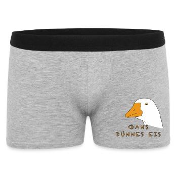 Glace Fine Oie - Boxer Homme - gris chiné - Devant