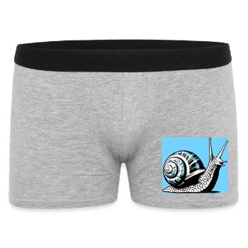 Escargot - Boxer Homme - gris chiné - Devant