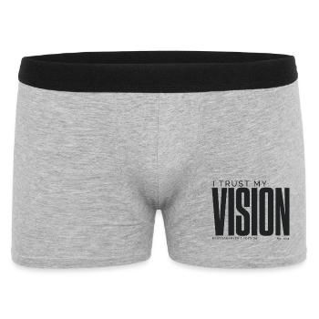 I Trust My Vision | Photographer's Edition - Men's Boxer Shorts - heather grey - Front