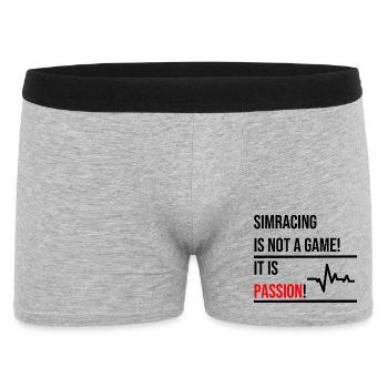 Simracing is not a Game - Men's Boxer Shorts - heather grey - Front