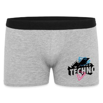 Techno Musique - Boxer Homme - gris chiné - Devant