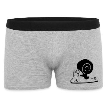 Escargot - Boxer Homme - gris chiné - Devant