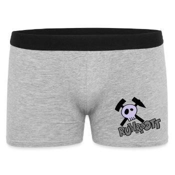 Ruhrpott Pirat - individualisierbar - Männer Boxer Shorts - Grau meliert - Vorne