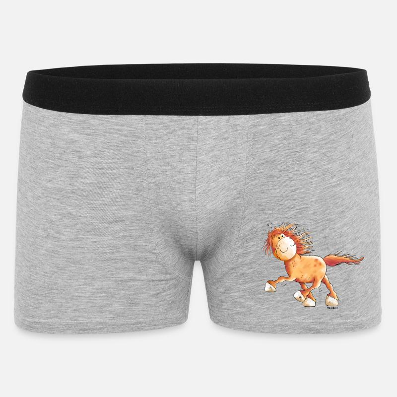 Flotter Isländer Im Rennpass - Männer Boxer Shorts - Grau meliert