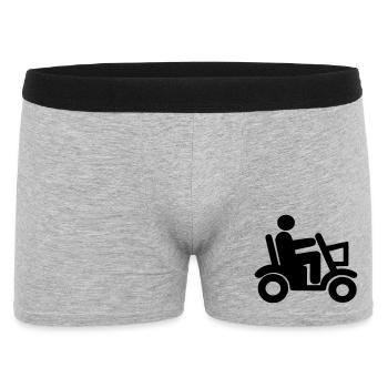 Mobility Scooter, Wheelchair, Roller, Disabled # - Men's Boxer Shorts - heather grey - Front