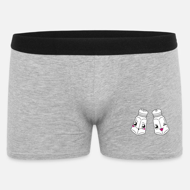 Salz und Pfeffer Humor - Männer Boxer Shorts - Grau meliert