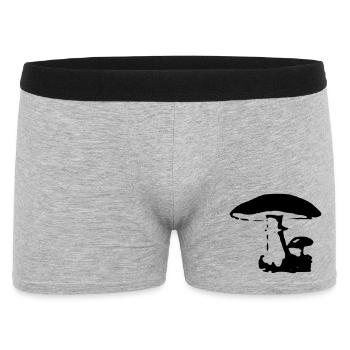 Mushroom Witch Tube Mushroom Seeker - Men's Boxer Shorts - heather grey - Front